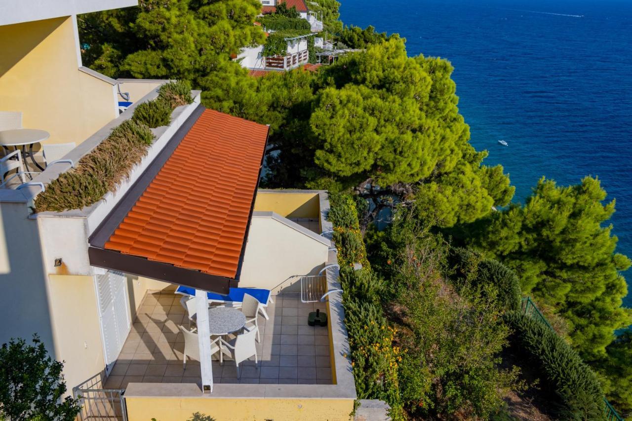 Luxury Apartments Villa Ruzmarina With New Heated Infinity Pool And Lounge Area Marusici  Εξωτερικό φωτογραφία