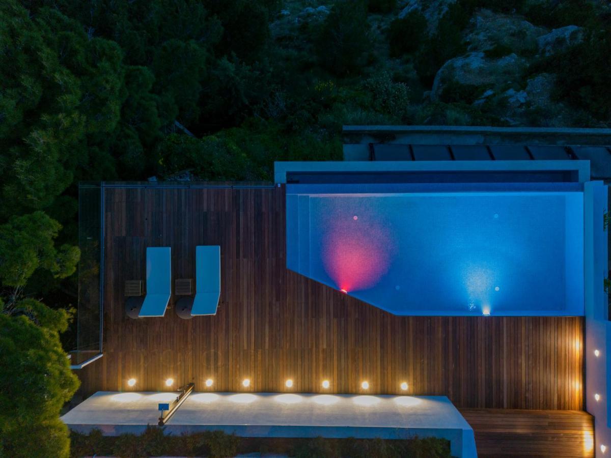 Luxury Apartments Villa Ruzmarina With New Heated Infinity Pool And Lounge Area Marusici  Εξωτερικό φωτογραφία