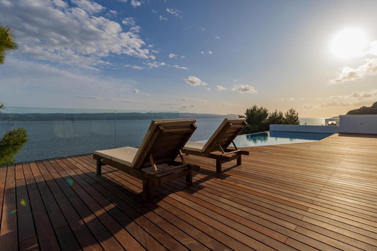 Luxury Apartments Villa Ruzmarina With New Heated Infinity Pool And Lounge Area Marusici  Εξωτερικό φωτογραφία