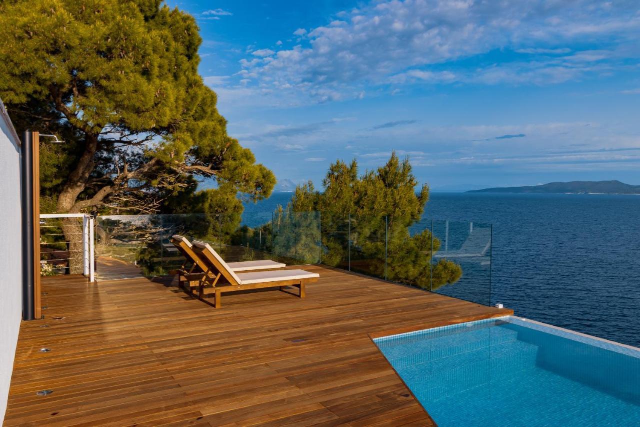 Luxury Apartments Villa Ruzmarina With New Heated Infinity Pool And Lounge Area Marusici  Εξωτερικό φωτογραφία