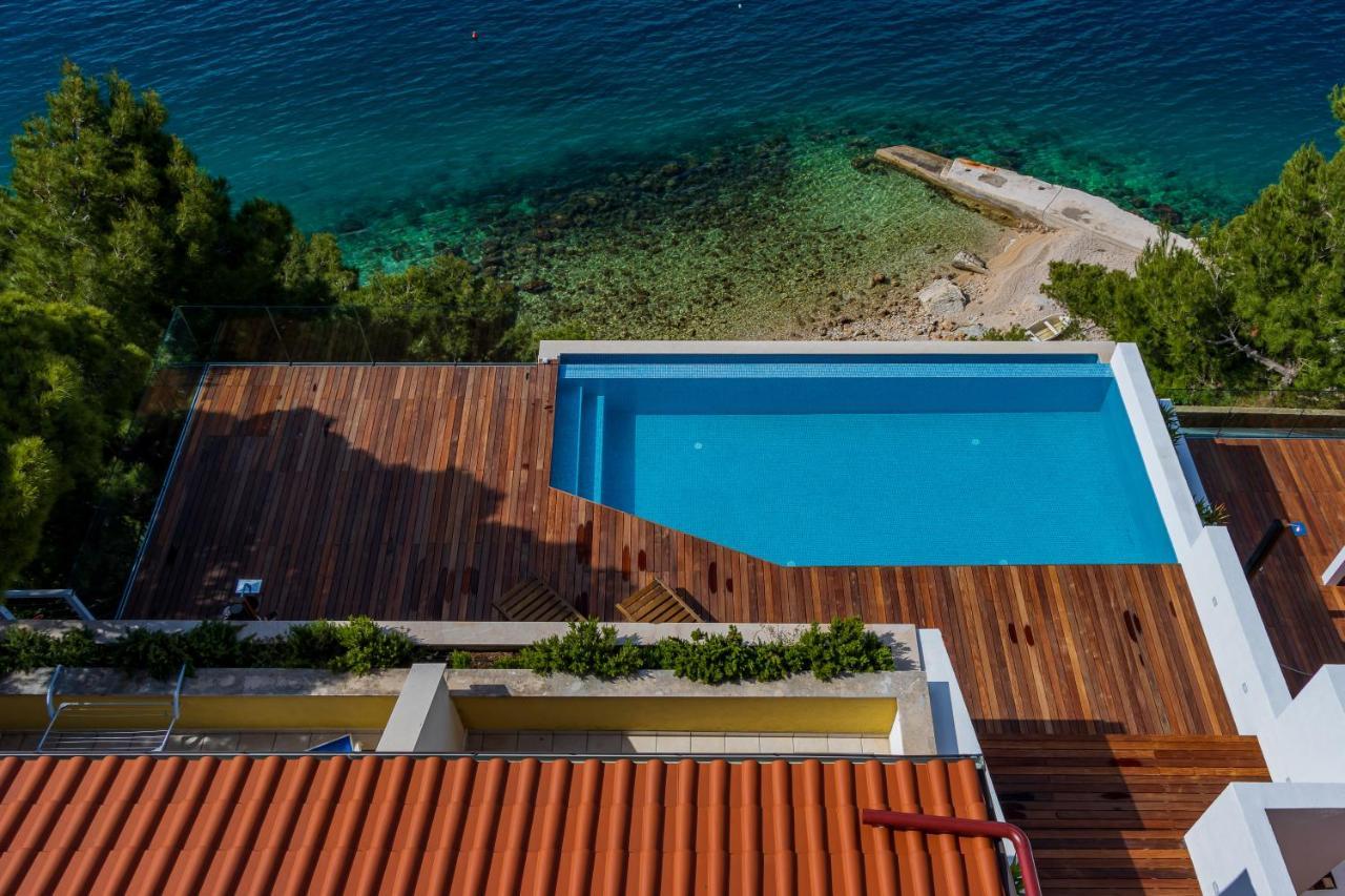 Luxury Apartments Villa Ruzmarina With New Heated Infinity Pool And Lounge Area Marusici  Εξωτερικό φωτογραφία