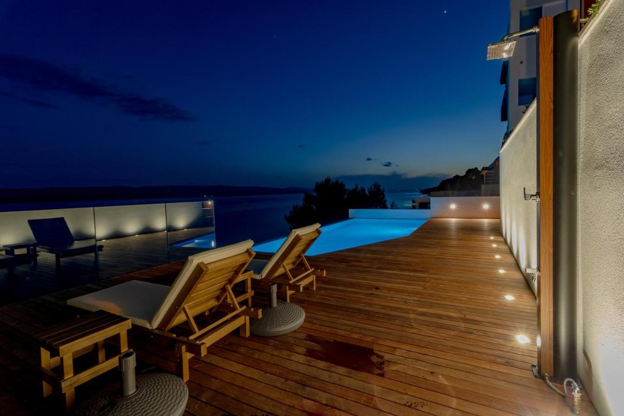 Luxury Apartments Villa Ruzmarina With New Heated Infinity Pool And Lounge Area Marusici  Εξωτερικό φωτογραφία