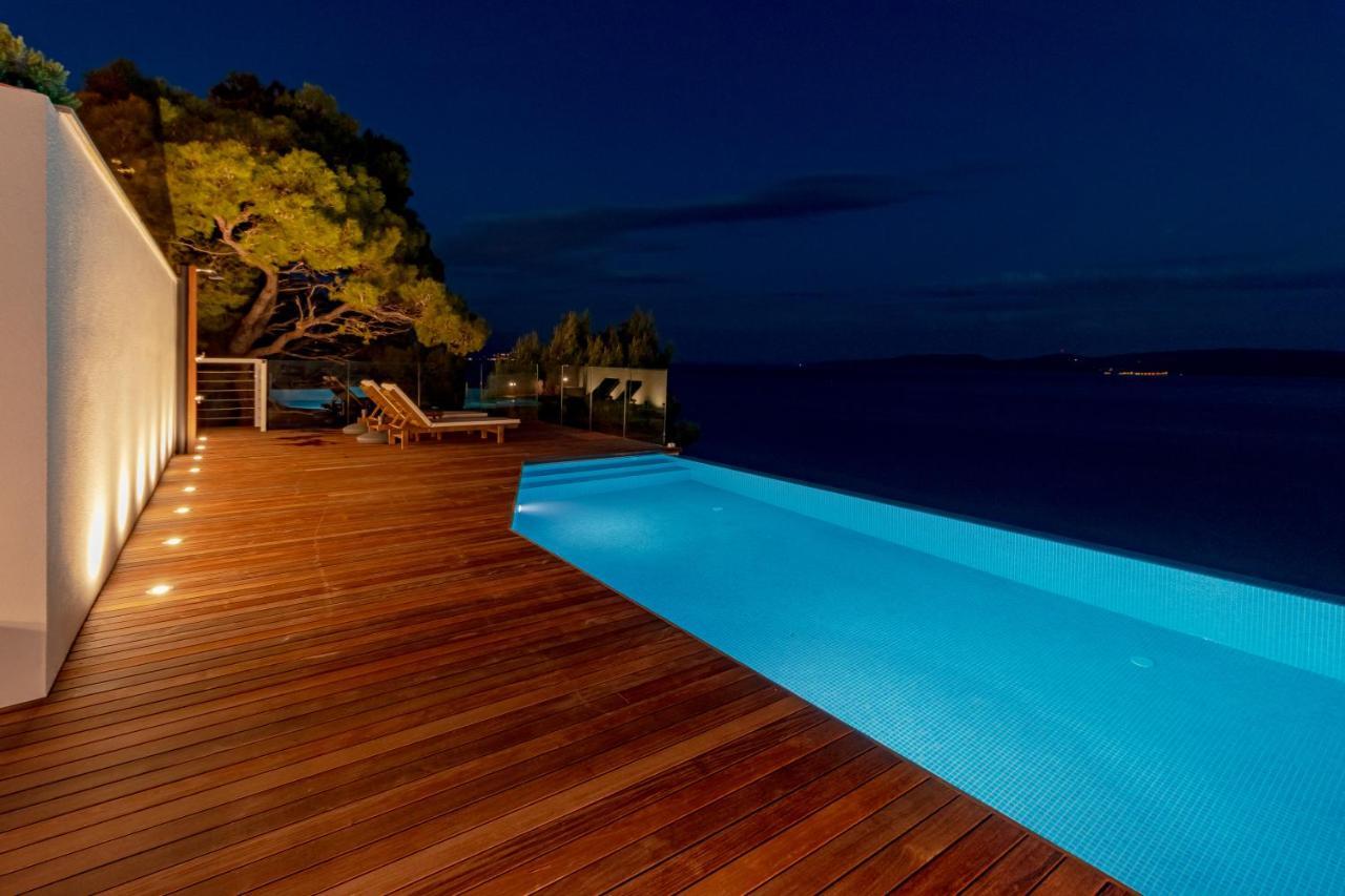 Luxury Apartments Villa Ruzmarina With New Heated Infinity Pool And Lounge Area Marusici  Εξωτερικό φωτογραφία