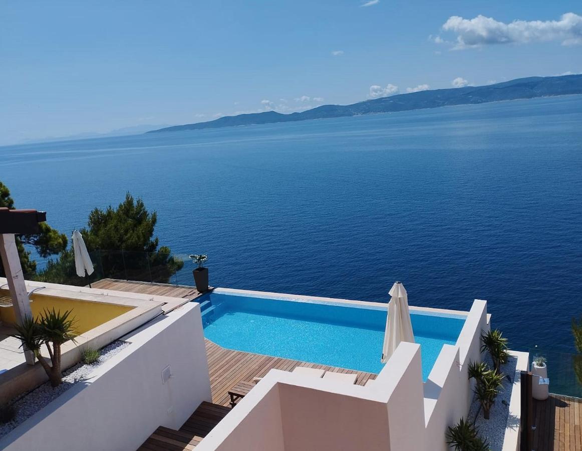 Luxury Apartments Villa Ruzmarina With New Heated Infinity Pool And Lounge Area Marusici  Εξωτερικό φωτογραφία