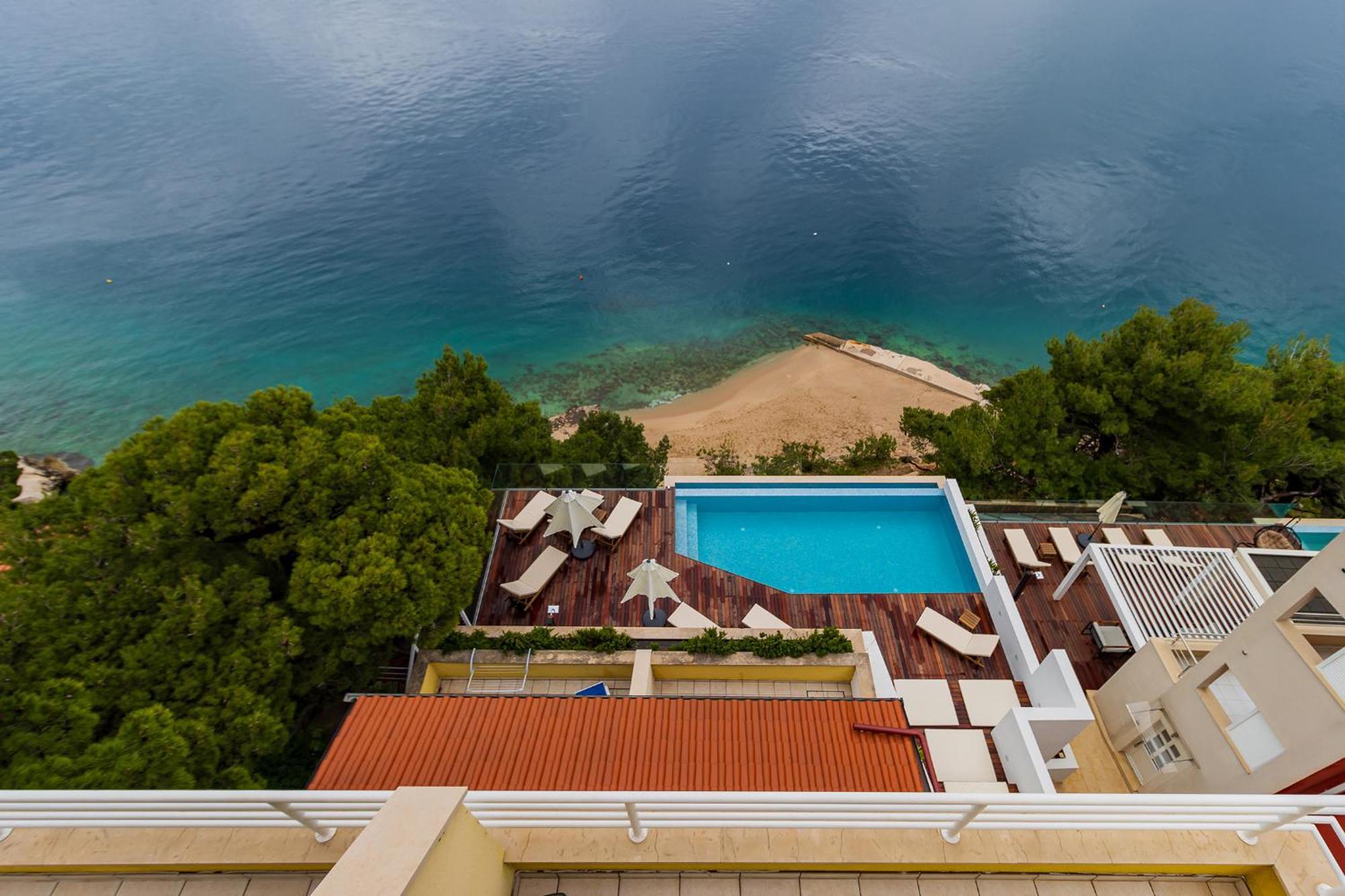 Luxury Apartments Villa Ruzmarina With New Heated Infinity Pool And Lounge Area Marusici  Εξωτερικό φωτογραφία
